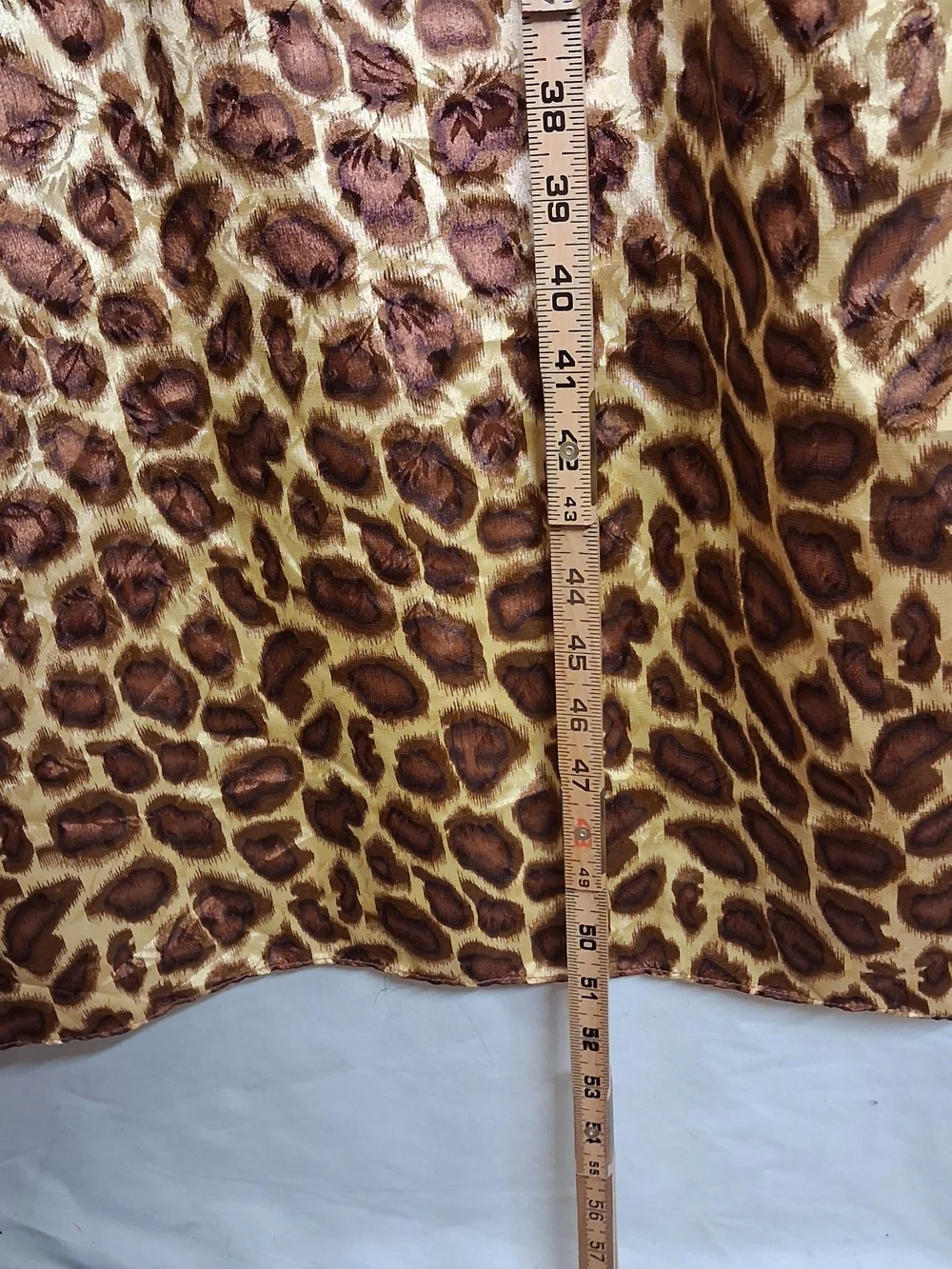 JWS Animal Print Slip Dress Leopard Brown Bow Sleeveless Midi Small